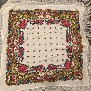Traditional Portuguese Viana Fringe Scarf